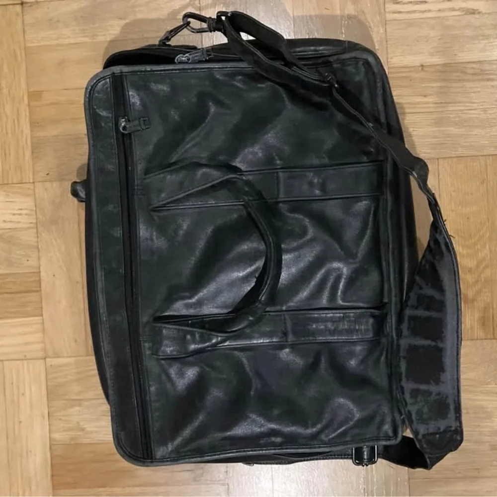 Tumi Alpha Napa Leather Overnight Briefcase